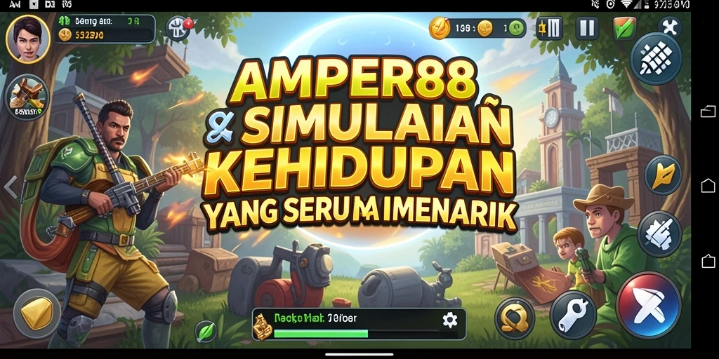 Tampilan gameplay menarik di AMPER88 yang penuh interaksi.