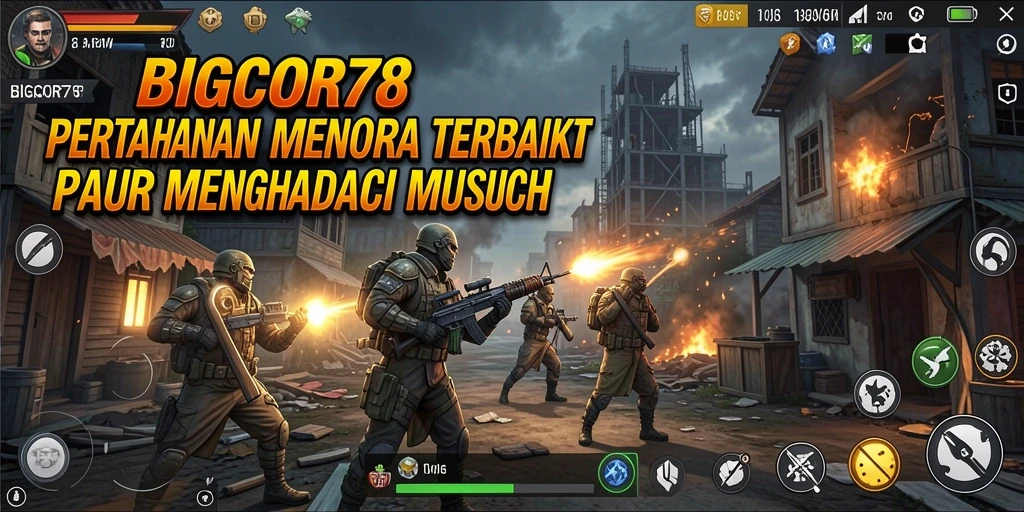 Screenshot BIGCOR78 menampilkan aksi mendebarkan dalam permainan Tower Defense.