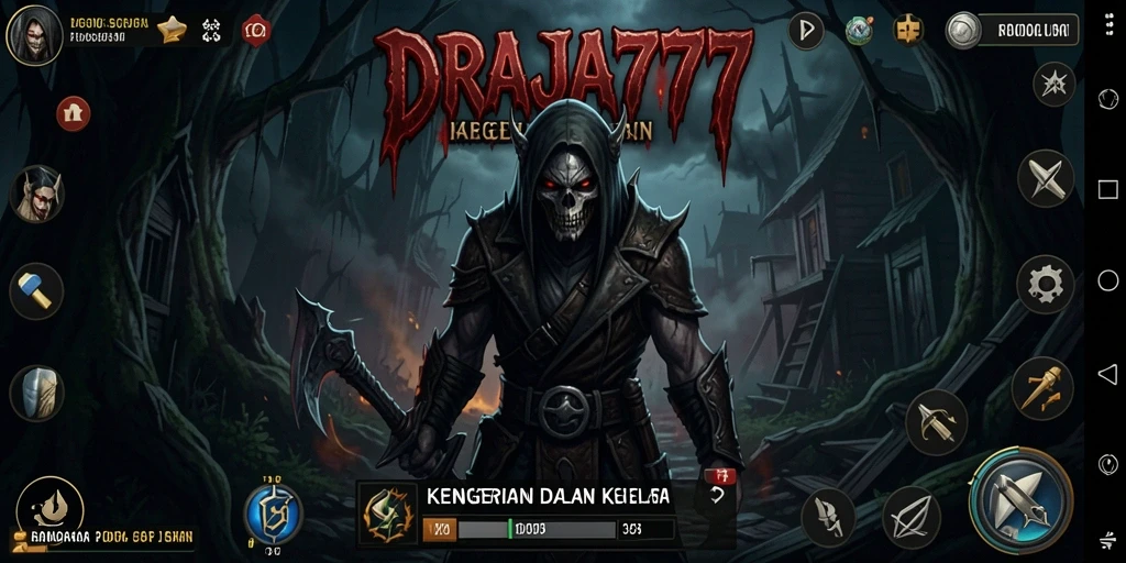 Screenshot DRAJA777 menampilkan aksi mendebarkan dalam suasana Horror.