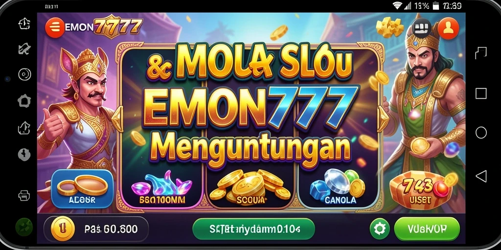 Tampilan gameplay EMON777 yang menarik dan penuh warna.