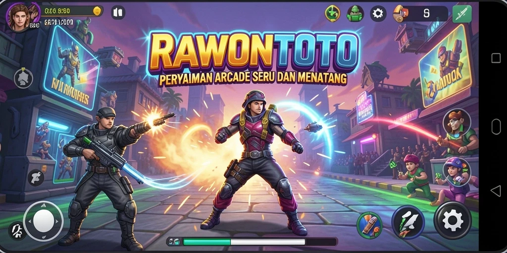 Tampilan gameplay <strong>RAWONTOTO</strong> yang penuh aksi dan tantangan.